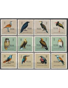 POLONIA 1960 Fauna, uccelli protetti 12v MNH**
