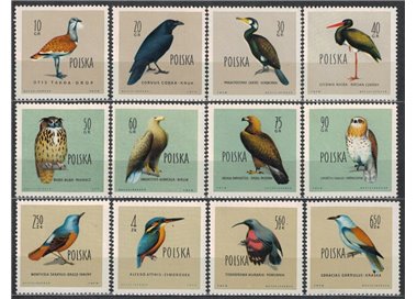 POLAND 1960 Fauna, protected birds 12v MNH**