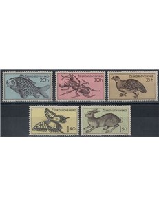 CECOSLOVACCHIA 1955 Animali 5v MNH**