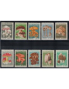 ROMANIA 1958 Mushrooms 10v MNH**