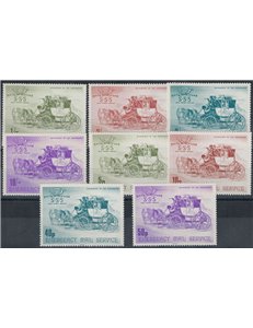GRAN BRETAGNA 1971 Emergency Mail Service 8v MNH**