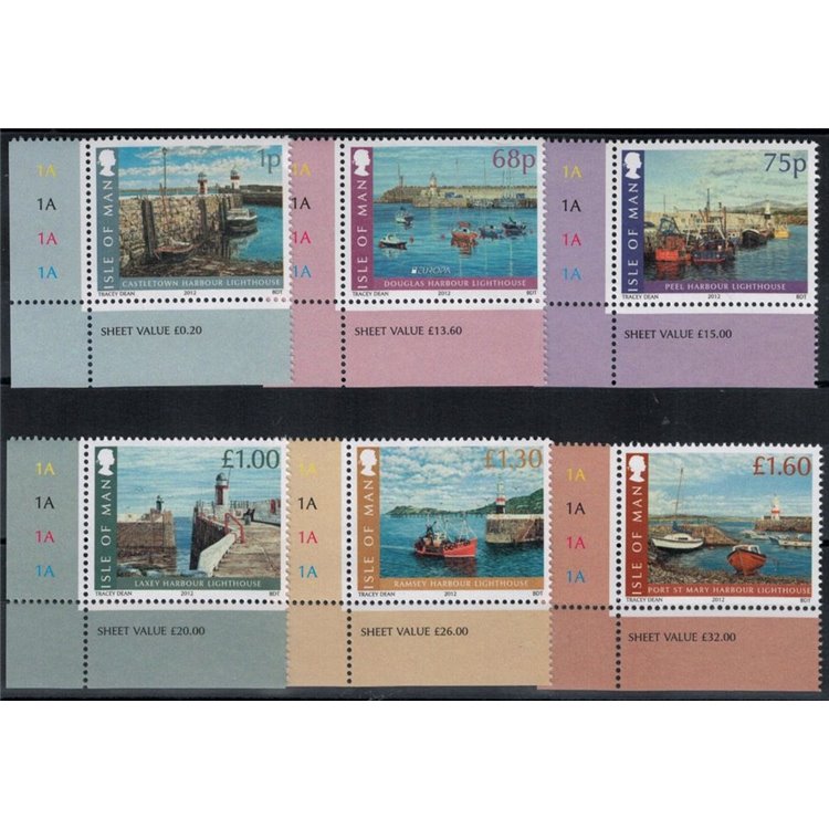 MAN 2012 Lighthouses 6v MNH**