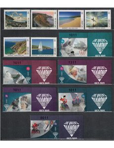 GUERNSEY 2012 Annata completa 39v + 4 BF MNH**