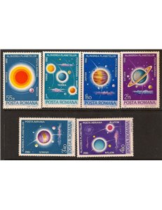 ROMANIA 1981 Alignment of the planets 6v MNH**