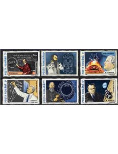 ROMANIA 1989 Anniversary of the first man on the moon 6v MNH**
