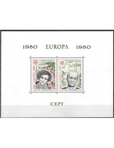 MONACO 1980 Europa BF (1 serie) MNH**