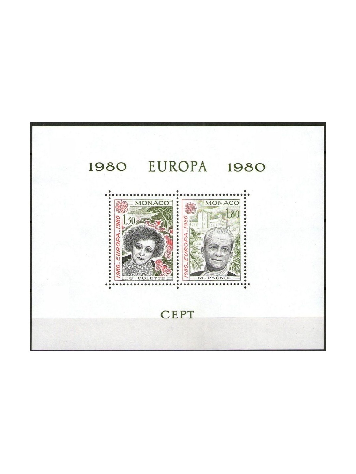 MONACO 1980 Europa BF (1 serie) MNH**