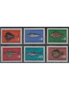 BULGARIA 1965 Pesci 6v MNH**