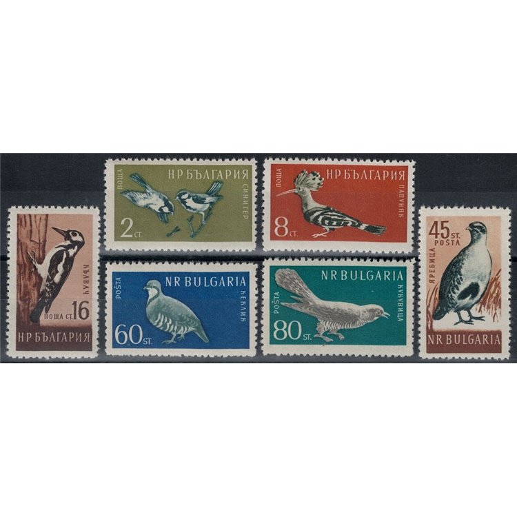 BULGARIA 1959 Fauna, uccelli 6v MNH**