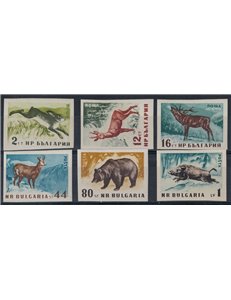 BULGARIA 1958 Fauna, animali della foresta 6v MNH**