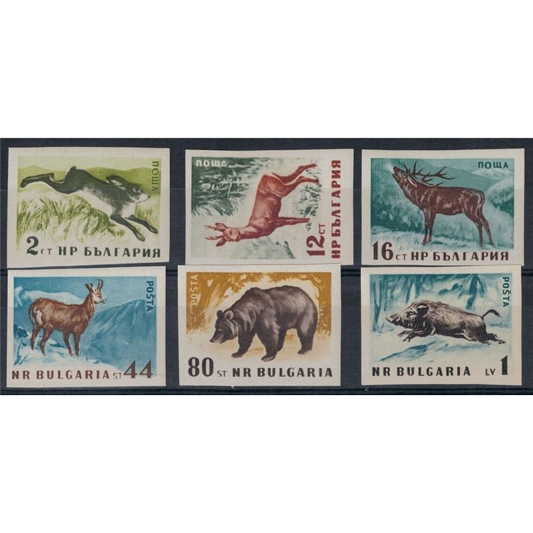 BULGARIA 1958 Fauna, forest animals 6v MNH**