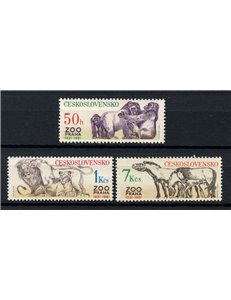 CZECHOSLOVAKIA 1981 Prague Zoo, animals 3v MNH**