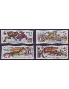 CECOSLOVACCHIA 1989 Rettili, anfibi 4v MNH**