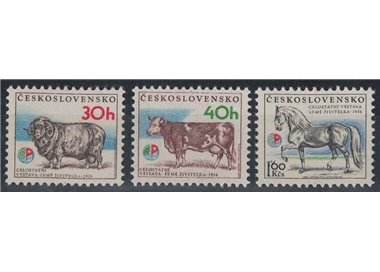 CZECHOSLOVAKIA 1976 Agricultural Exhibition 3v MNH**
