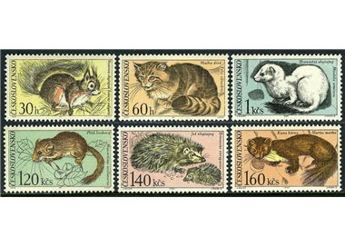 CECOSLOVACCHIA 1967 Animali dei parchi nazionali 6v MNH**