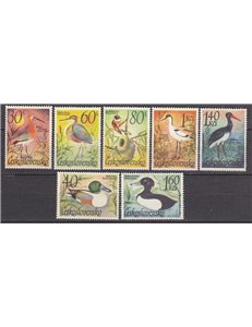 CECOSLOVACCHIA 1967 Uccelli acquatici 7v MNH**