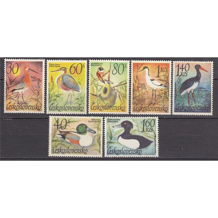 CZECHOSLOVAKIA 1967 Waterfowl 7v MNH**