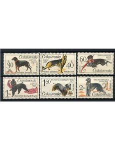 CECOSLOVACCHIA 1965 Esposizione canina 6v MNH**