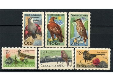 CZECHOSLOVAKIA 1965 Mountain Birds 6v MNH**