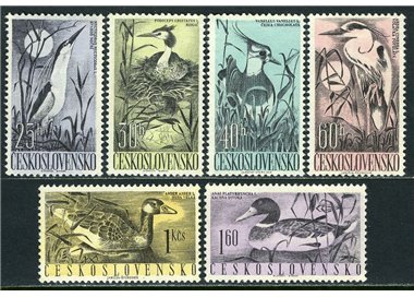 CZECHOSLOVAKIA 1960 Waterfowl 6v MH*