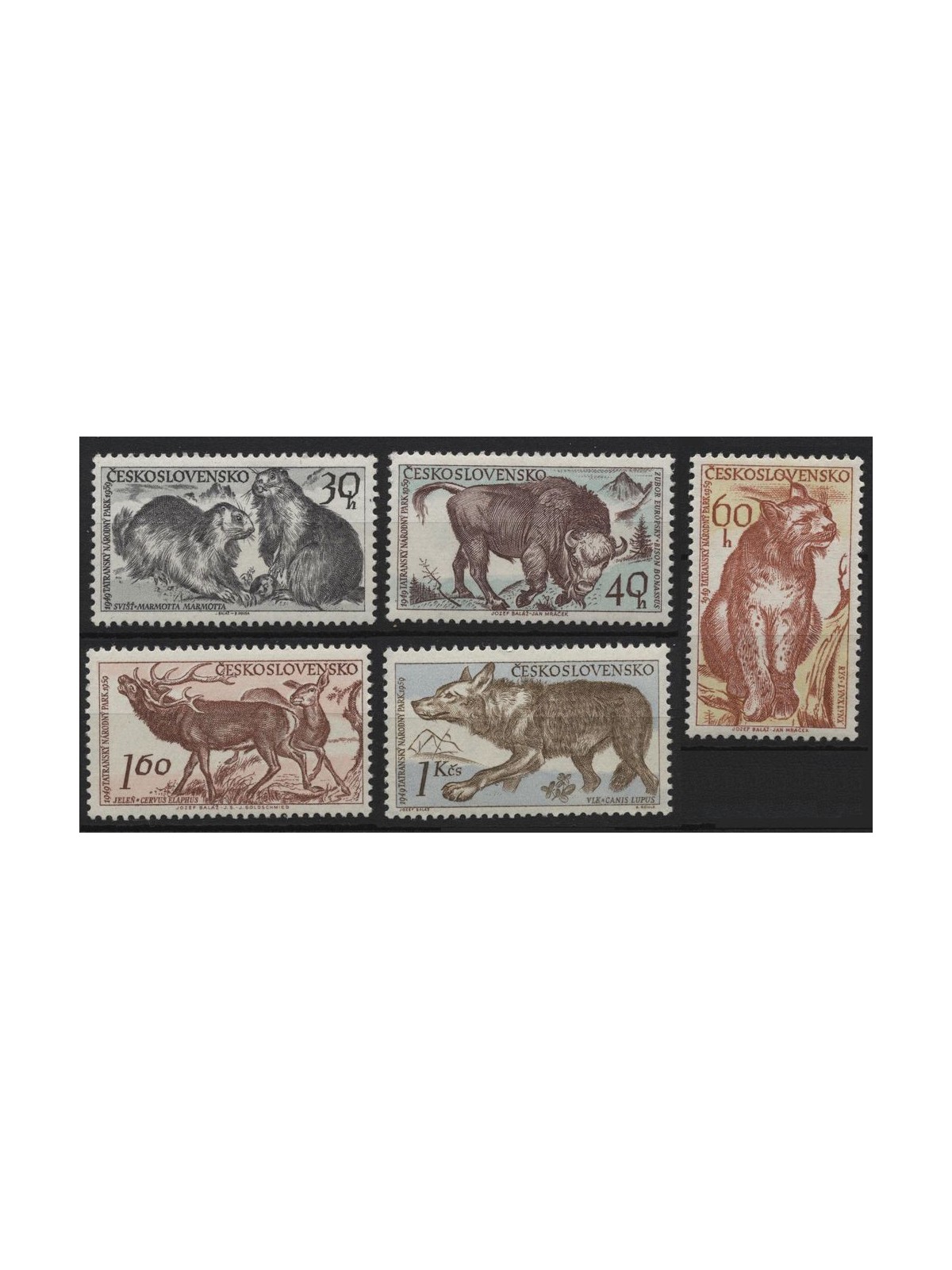 CZECHOSLOVAKIA 1959 Tatra National Park 5v MNH**
