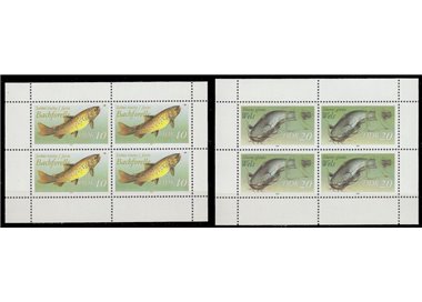 GERMANY DDR 1987 Freshwater fish 2 m/s MNH**
