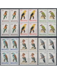 MOLDAVIA 1992 Fauna, uccelli 6v in quartina MNH**