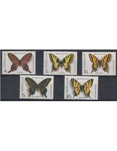 RUSSIA 1987 Fauna, farfalle 5v MNH**