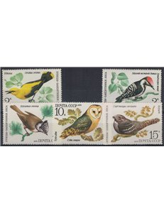 RUSSIA 1979 Fauna, forest birds 5v MNH**