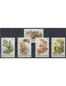 RUSSIA 1988 Flora, fiori 5v MNH**