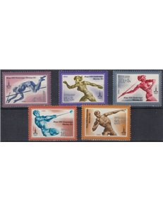 RUSSIA 1980 Preolimpica di Mosca, 9ª serie 5v MNH**