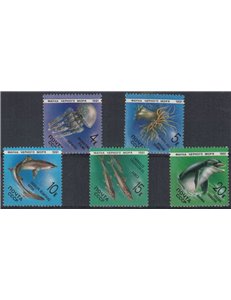 RUSSIA 1991 Fauna del Mar Nero 5v MNH**