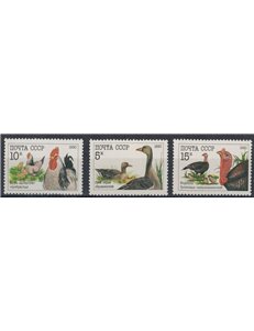 RUSSIA 1990 Fauna, birds 3v MNH**