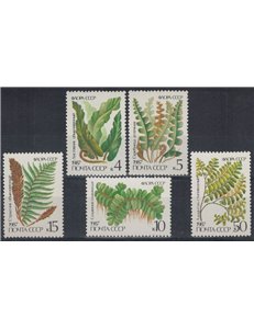 RUSSIA 1987 Flora, ferns 5v MNH**