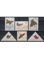 ROMANIA 1960 Farfalle, posta aerea 6v MNH**