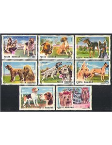 ROMANIA 1990 Esposizione canina internazionale 8v MNH**