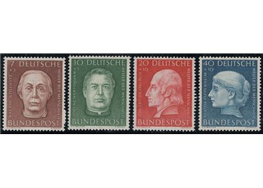 GERMANIA BRD 1954 Beneficenza 4v MNH**