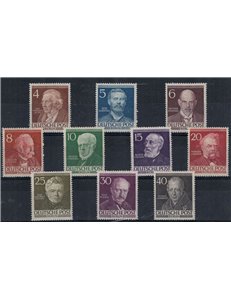 BERLINO 1952-53 Berlinesi celebri 10v MH*