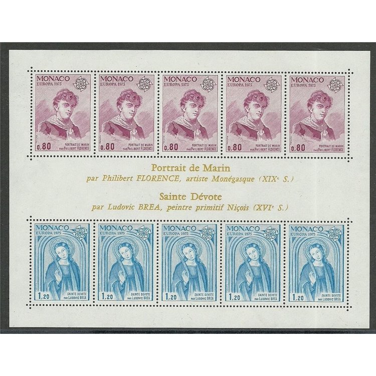 MONACO 1975 Europe s/s MNH**