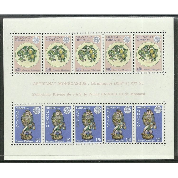 MONACO 1976 Europa BF MNH**