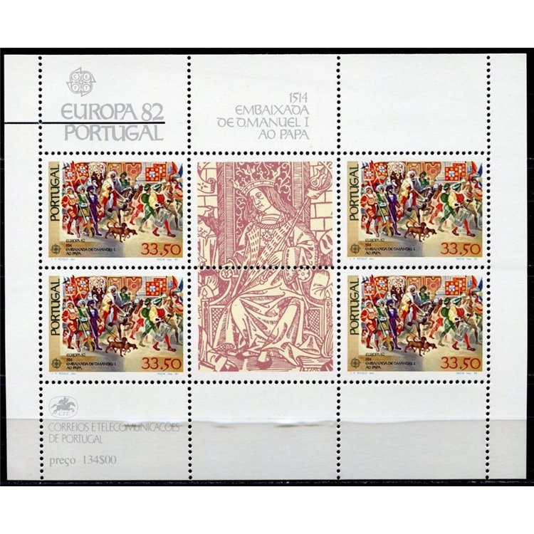 PORTUGAL 1982 Europe s/s MNH**