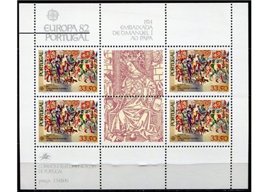 PORTUGAL 1982 Europe s/s MNH**