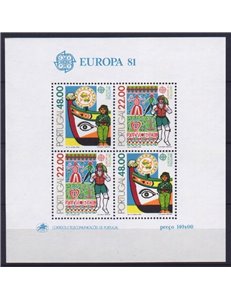 PORTUGAL 1981 Europe s/s MNH**