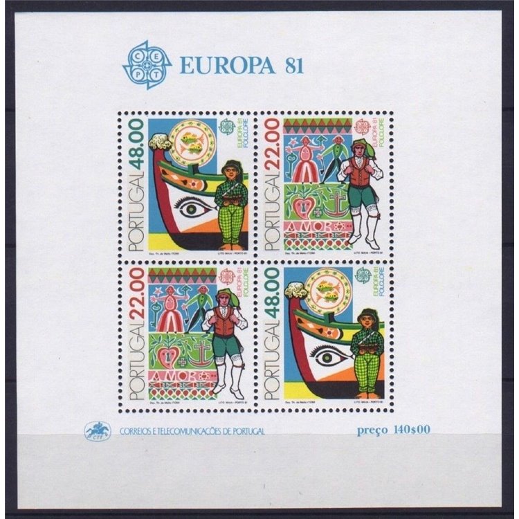 PORTUGAL 1981 Europe s/s MNH**