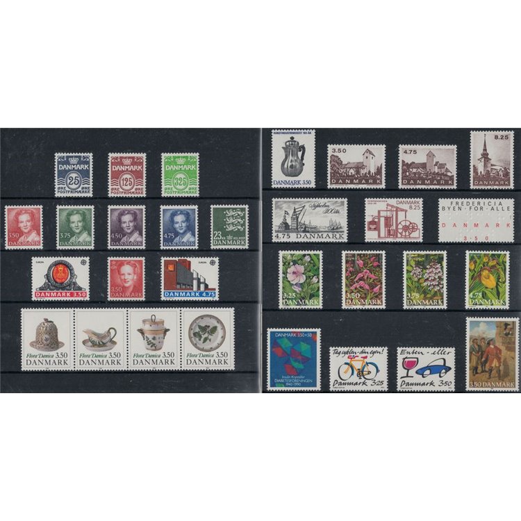 DANIMARCA 1990 Annata completa 30v MNH**