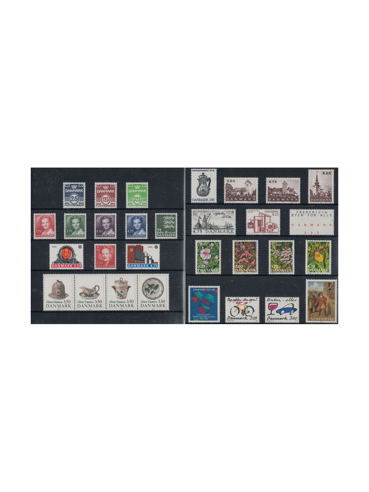 DANIMARCA 1990 Annata completa 30v MNH**