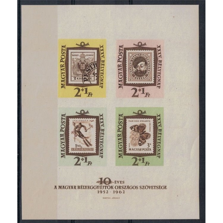 HUNGARY 1962 Stamp Day, imperforate 1 s/s MNH**