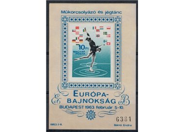 UNGHERIA 1963 Pattinaggio artistico (non dentellato) BF MNH**