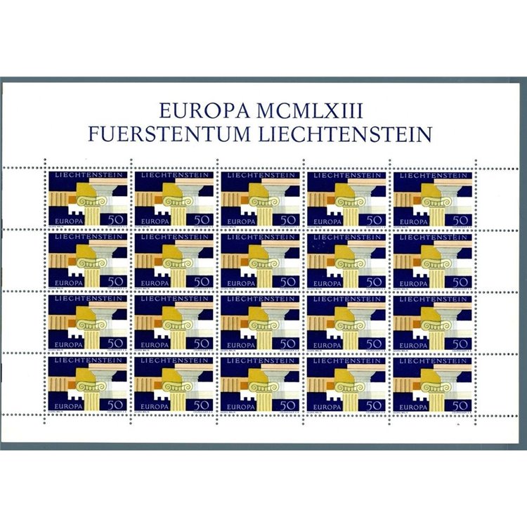 LIECHTENSTEIN 1963 Europe m/s MNH**