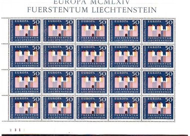 LIECHTENSTEIN 1964 Europa MF MNH**